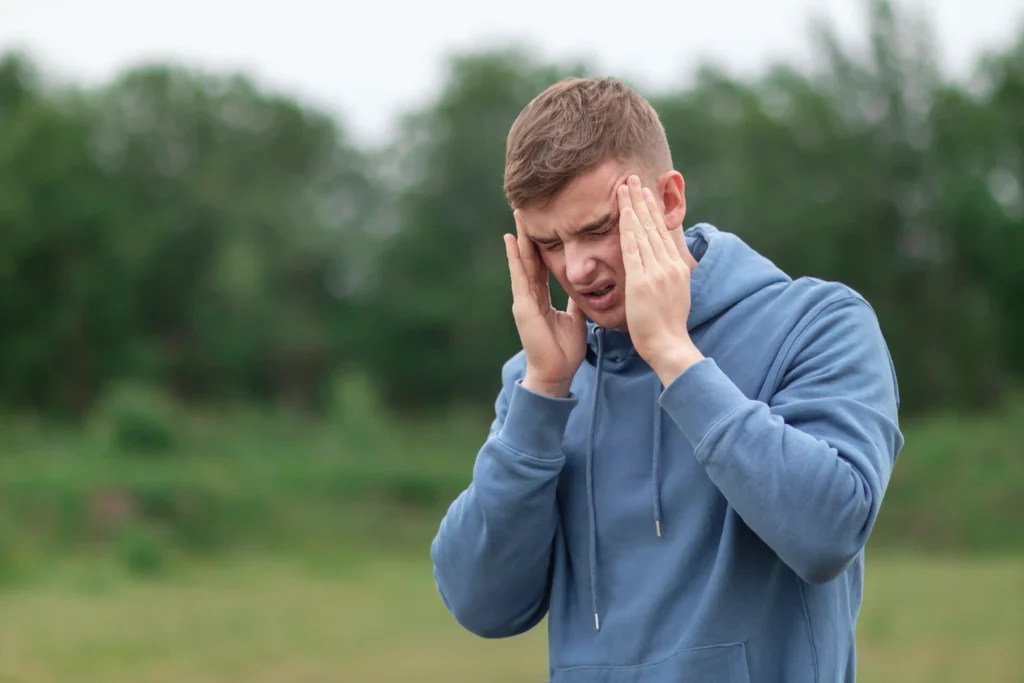 Some patients notice a mild headache